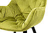 Крісло Парадіз HC-R18, чорний/велюр оливковий, фото 5