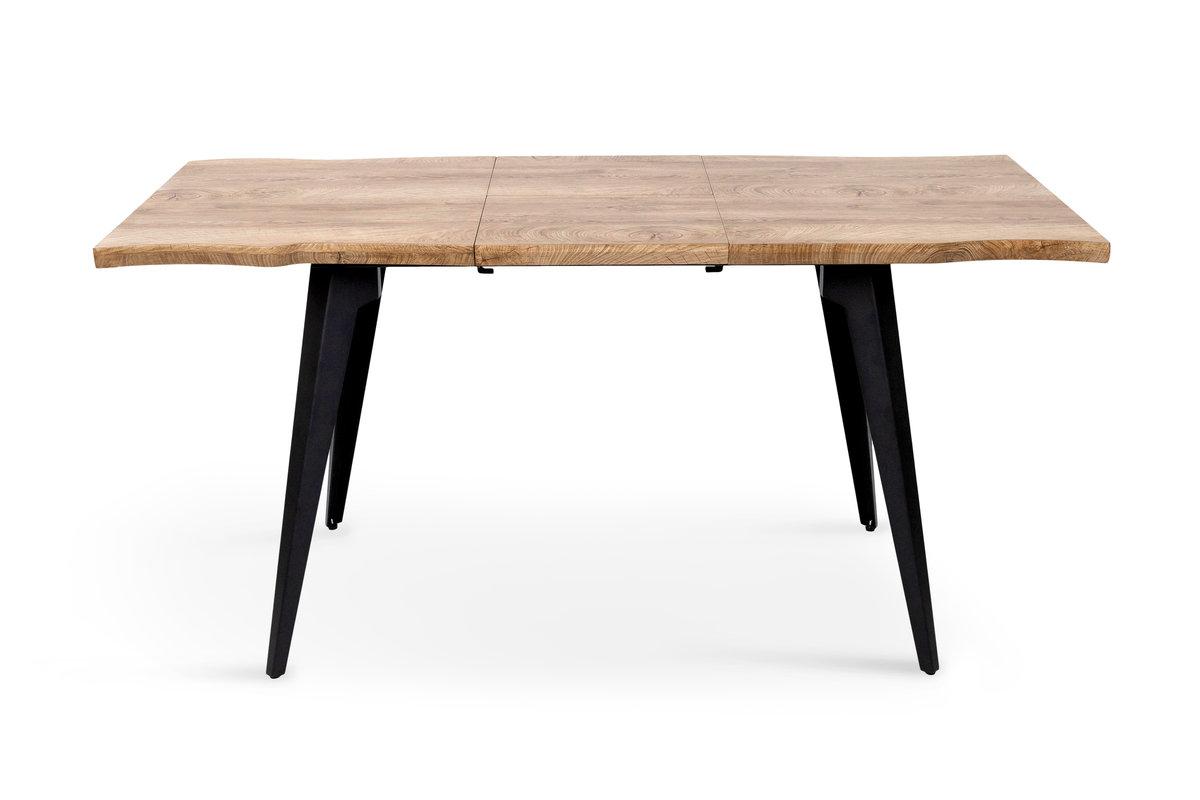 Стіл Лагуна, 120(+40)*80, чорний/штучний шпон MDF, фото 1