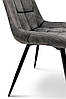 Стілець Крокус чорний / мікрофібра сірий кварц, фото 4