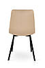 Стілець Ментос чорний/ велюр бежевий, фото 4
