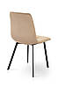 Стілець Ментос чорний/ велюр бежевий, фото 5