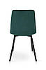 Стілець Ментос чорний/ велюр зелений, фото 4
