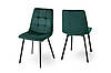 Стілець Ментос чорний/ велюр зелений, фото 6