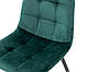 Стілець Ментос чорний/ велюр зелений, фото 8