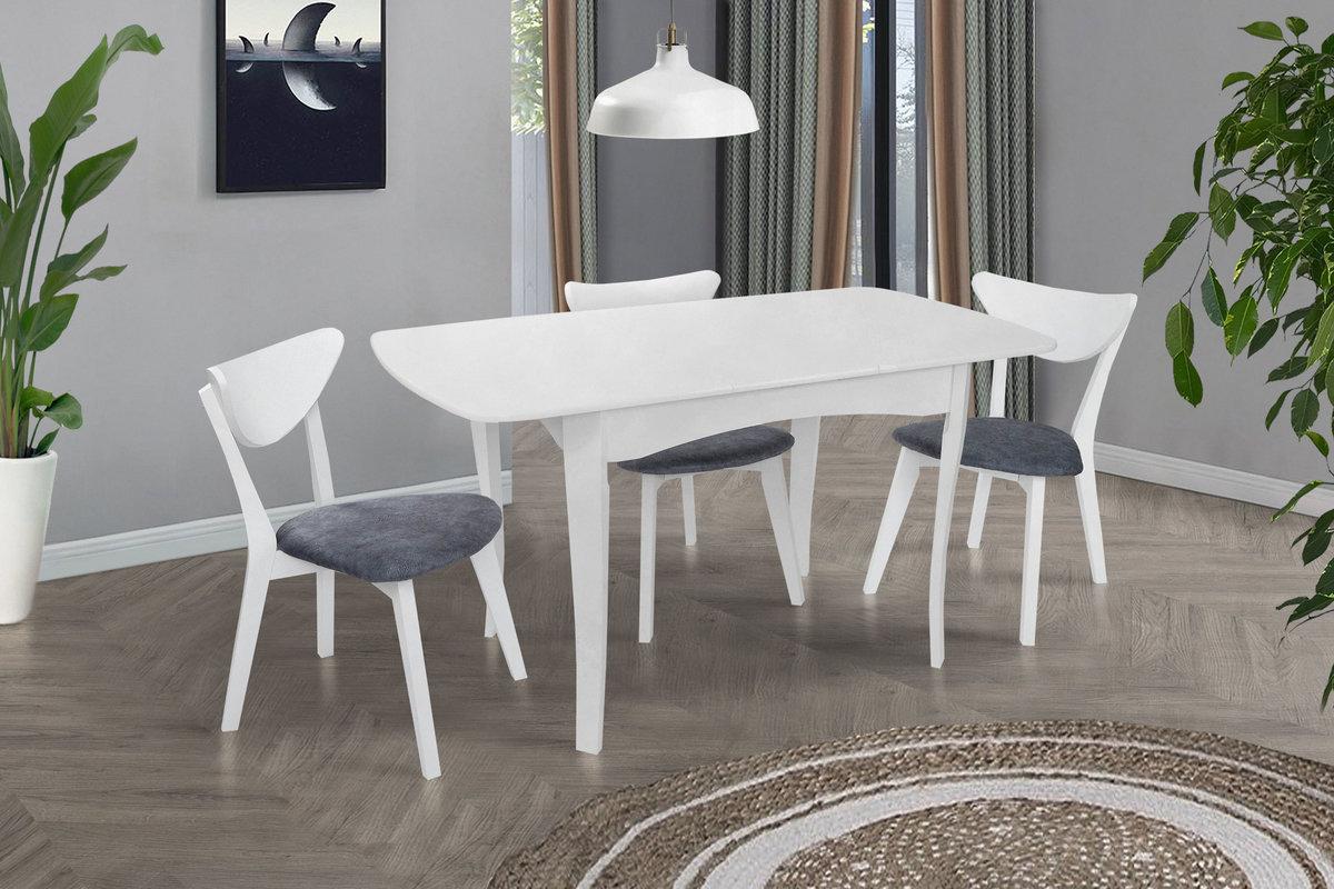 Стіл обідній Челсі (1080+320)*730, білий, фото 1