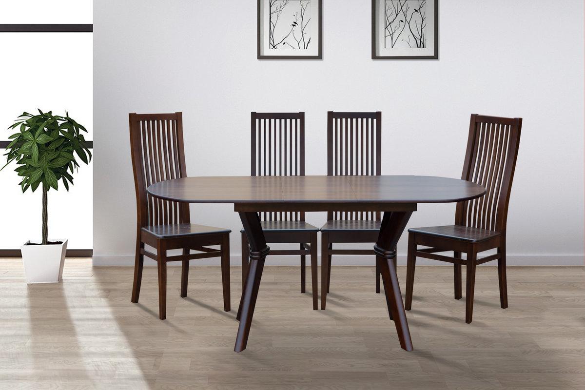 Стіл обідній Брайтон (1290+340)*810, горіх темн., фото 1