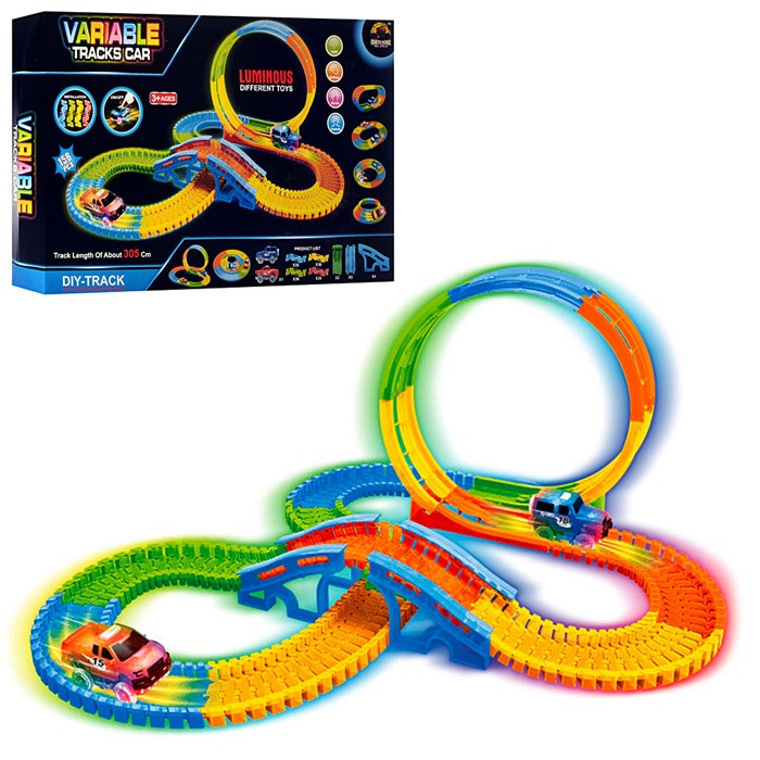 Автотрек Magic Tracks Магічний трек 156 деталей (GD-8156A), фото 1