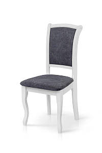 Стілець Лорд, білий/сіра тканина (Вавилон 62)