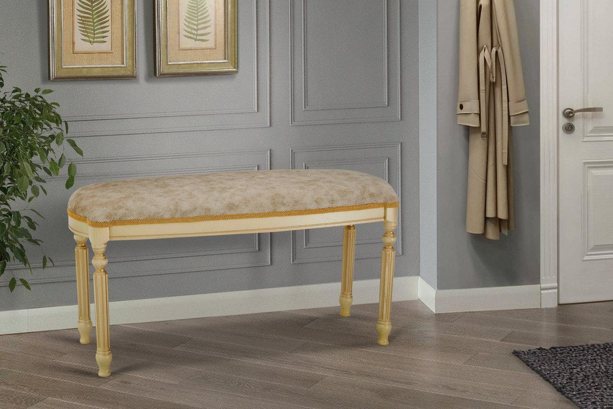 Банкетка 900 Сицилія, слонова кістка+золот патина, фото 1