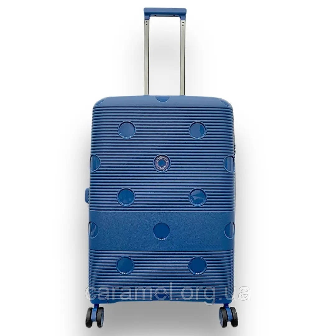 Валіза Airtex середня M поліпропілен синя 68х46х28(+5)см/90л/3.9кг
