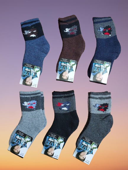 Шкарпетки дитячі махрові ангора вовна на 4-6 років. Від 6 пар до 20грн., фото 1