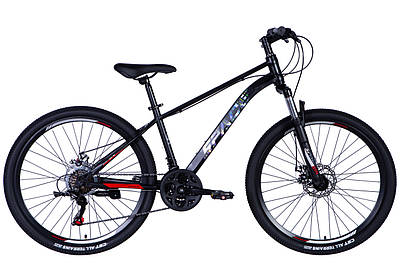 Велосипед гірський спортивний 26" Space Neptune DD FR 15 рама на зріст 145-160 см чорно-червоний