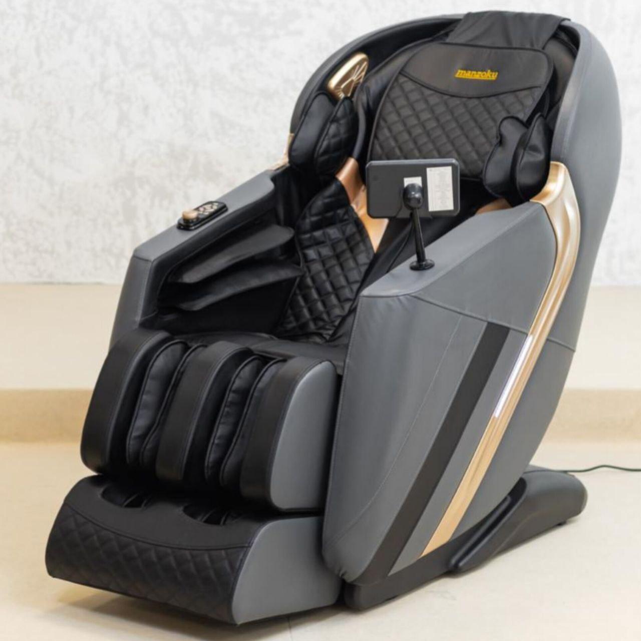 Крісло масажне Manzoku Simbol Black&Gray
