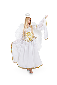 Белый Ангел "Лучик света" карнавальный костюм для аниматора р 44-46