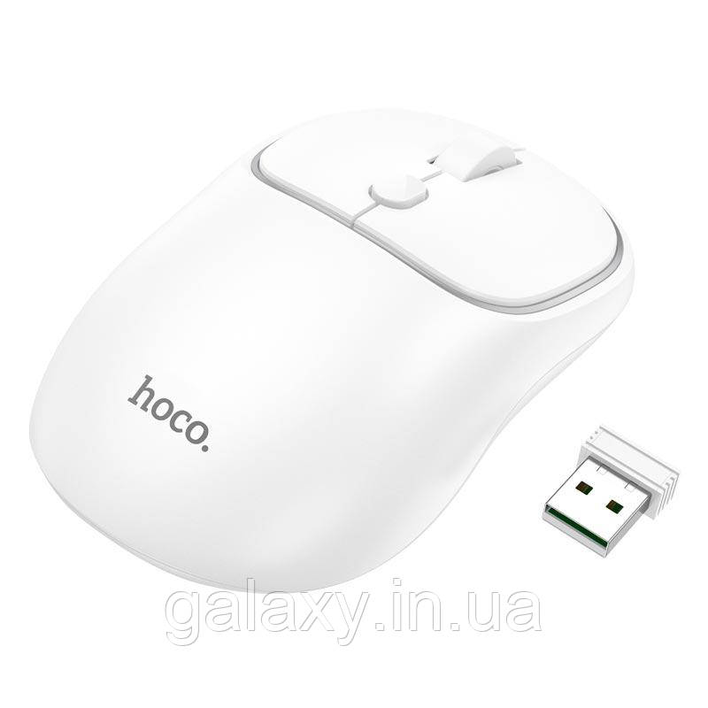 Миша Hoco бездротова Bluetooth / 2.4Ггц USB Royal business GM25 White, фото 1