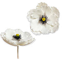 КОНДИТЕРСЬКА ПРИКРАСА “МАГНОЛІЯ РОЖЕВА ІЗ СРІБНИМ ЛИСТЯМ” ТМ Slado