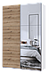 Шафа-купе двохдверна Doros G-Caiser 160х60х240 см Білий/Дуб евок/1 Дзеркало (DRS-011021), фото 3