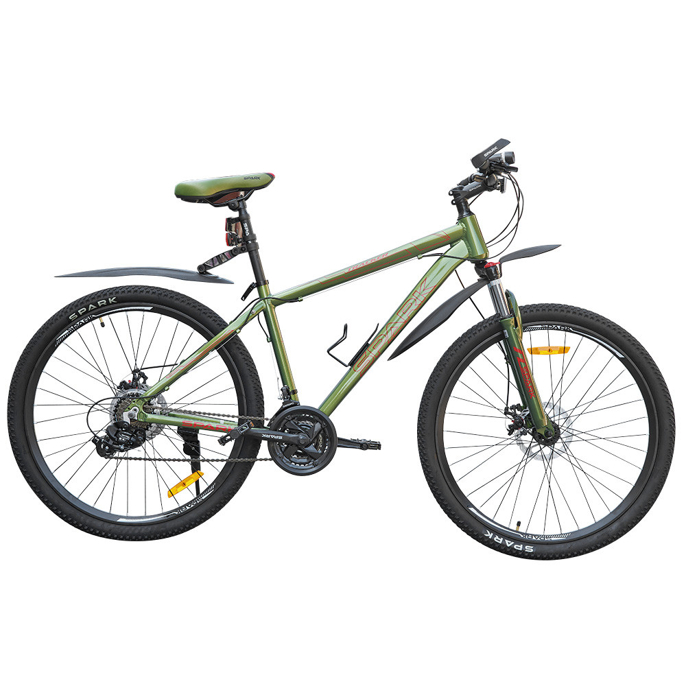 Велосипед SPARK TRACKER 27,5'' ал17'' ам лок-аут диск мілітарі зелений