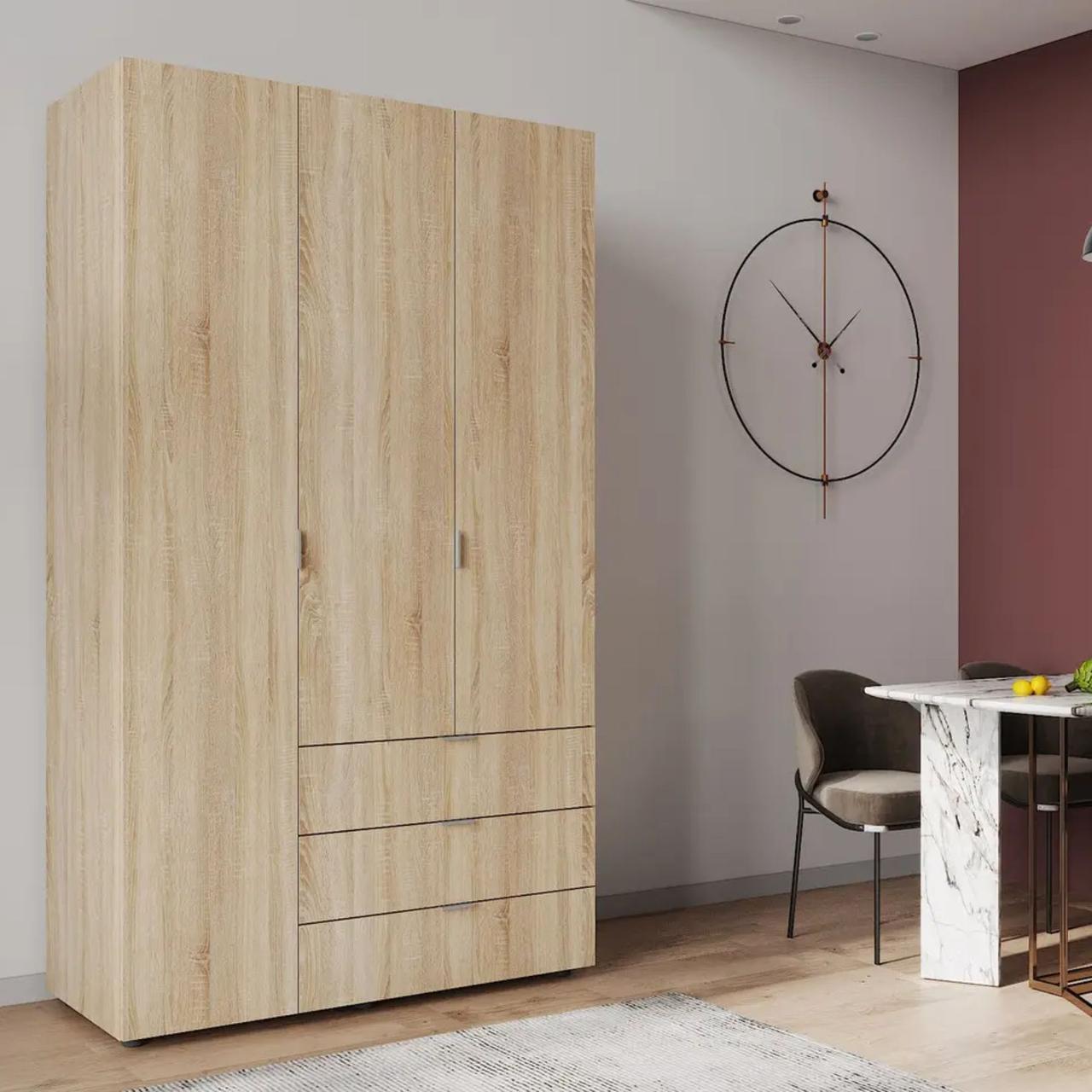 Шафа розпашна для одягу Doros Гелар 116,2х49,5х203,4 см Дуб сонома (DRS-011101), фото 1