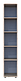 Шафа-пенал з дзеркалом Doros Гелар 39х49,5х203,4 см Дуб сонома (DRS-011131), фото 7