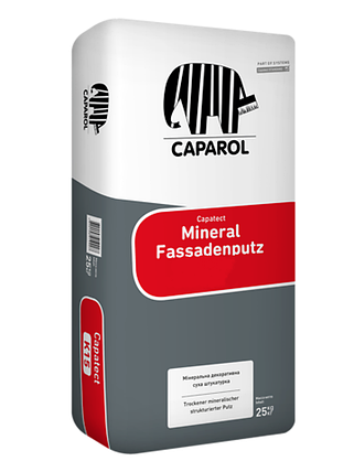 Штукатурка декоративна фасадна для стін Caparol Capatect Mineral Fassadenputz R20 25кг (короїд), фото 1