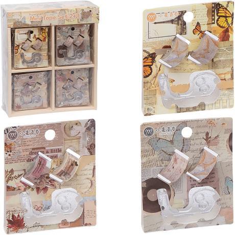 Набір 2+1 Скотч декоративний паперовий МІНІ з диспенсером XM-JD2873B MZOPT