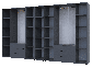 Комплект шаф для одягу Doros Гелар (3 шт.) 348,2х49,5х203,4 см Графіт (DRS-011165), фото 4