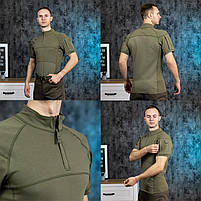 Тактична футболка Lesko A426/A341 Green XXXL з коротким рукавом літня бавовняна для занять спортом 3 шт., фото 5