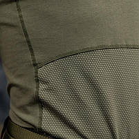 Тактична футболка Lesko A426/A341 Green L з коротким рукавом літня бавовняна для занять спортом 2 шт., фото 5