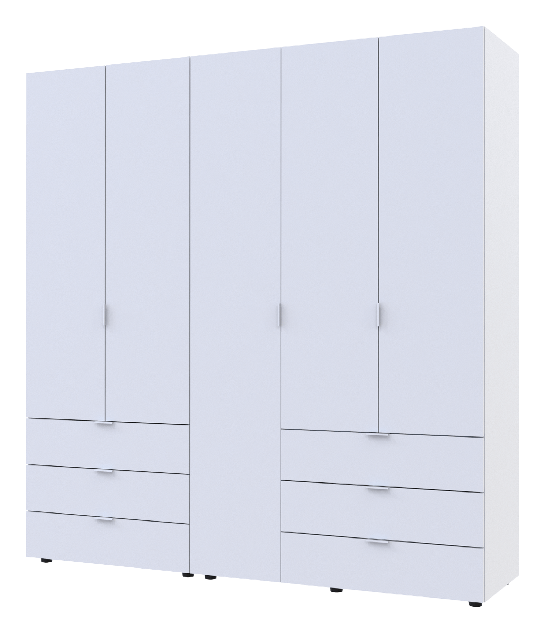 Комплект шаф для одягу Doros Гелар (2 шт.) 193,7х49,5х203,4 см Білий (DRS-011170), фото 1