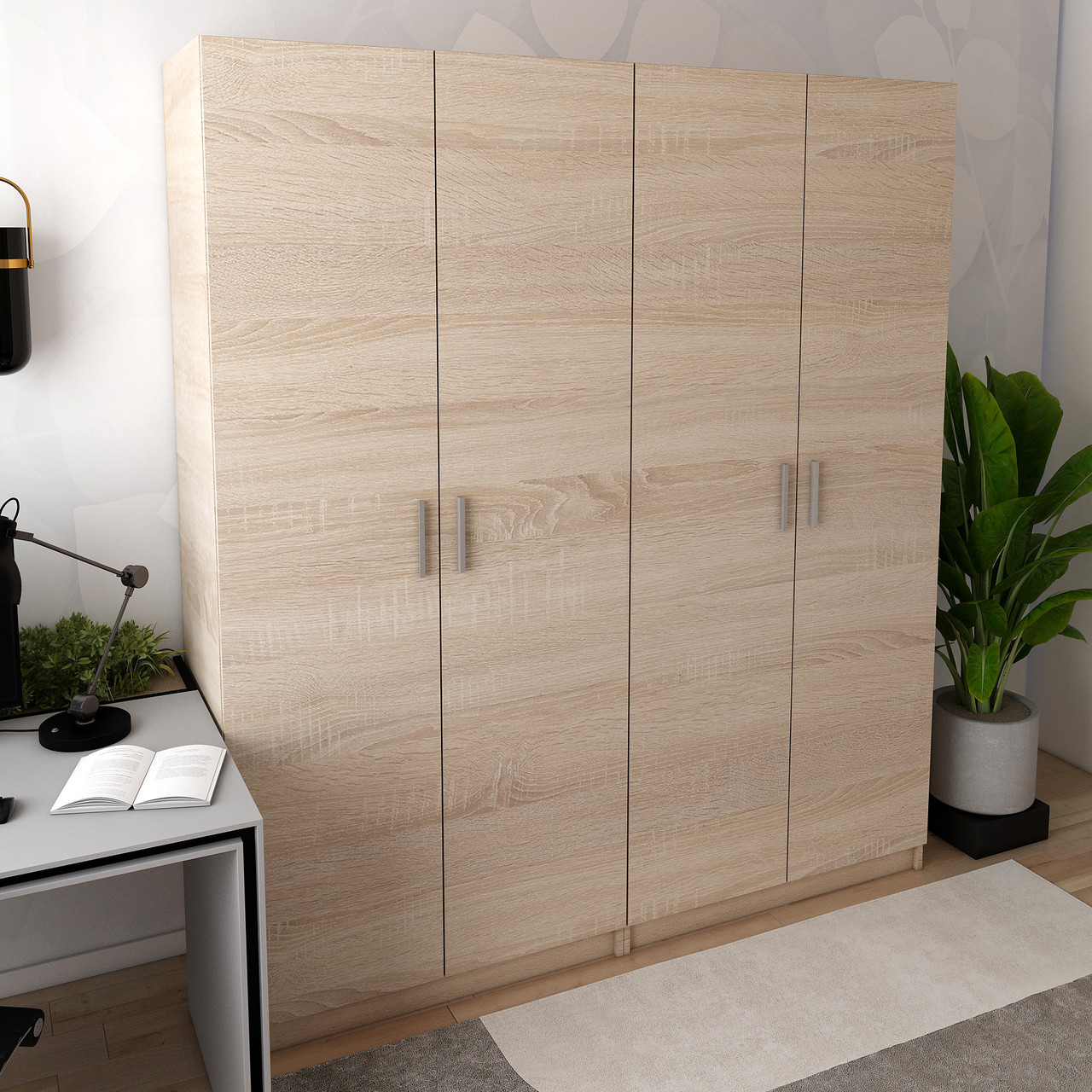 Комплект шаф для одягу Doros Промо (2 шт.) 180х48х204 см Дуб сонома (DRS-011210)