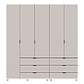 Комплект шаф для одягу Doros Гелар (2 шт.) 193,7х49,5х203,4 см Кашемір (DRS-011239), фото 8