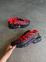 Чоловічі кросівки Nike Air Max Plus Drift All Day Взуття Найк Аір Плюс червоні з чорним текстиль демісезон, фото 4