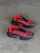 Чоловічі кросівки Nike Air Max Plus Drift All Day Взуття Найк Аір Плюс червоні з чорним текстиль демісезон, фото 5