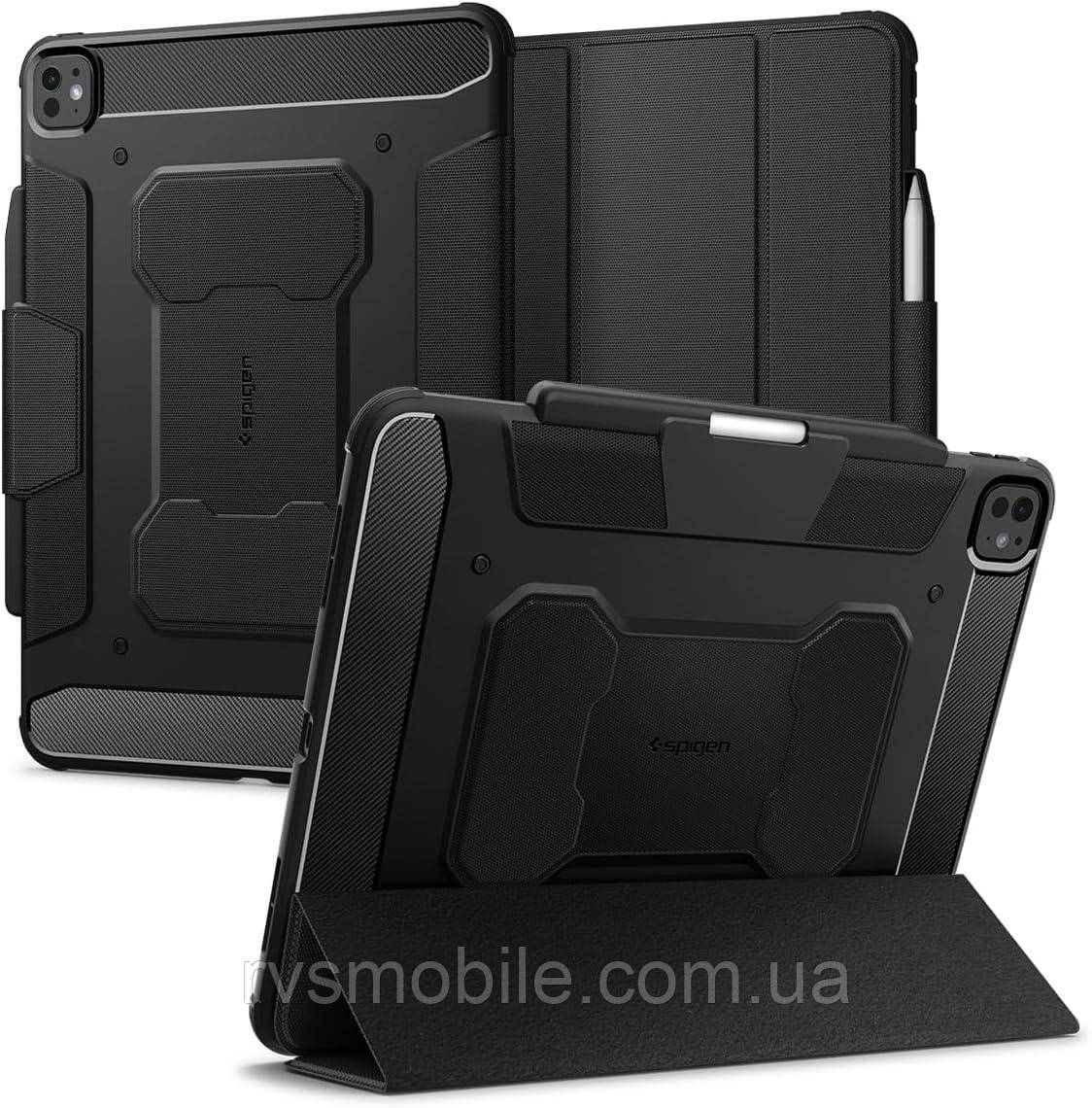 Чохол Spigen для iPad Pro 13” (2024) - Rugged Armor PRO, Black (ACS07007), фото 1