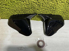 Накладки дзеркал 2шт Hyundai Sonata 2015-2019 накладки на дзеркала чорні глянець хендай соната