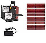 Стрічково шліфувальний верстат "GREE 250W", гриндер для заточування ножів, ножиць, свердел та ін., фото 2