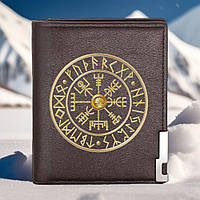 Кошелек со скандинавской символикой Вегвизир с Валькнутом