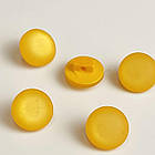 Гудзик круглий сатиновий жовтий 12мм