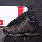 Теплі зимові черевики кросівки чоловічі з натуральної шкіри на хутрі New Balance чоловічі черевики з підкладкою з натурального хут, фото 8