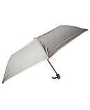 Парасолька жіноча напівавтомат Eso Fecske SW3620 8 спиць 3 складання Сіра з бежевою облямівкою, фото 2