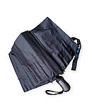 Парасолька чоловіча Blue Rain RB-108 напівавтомат 10 спиць Чорна, фото 3