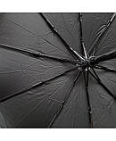 Парасолька чоловіча Blue Rain RB-108 напівавтомат 10 спиць Чорна, фото 6
