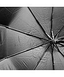 Парасолька чоловіча Kitchen Pro KT-996-BLK напівавтомат 10 спиць ручка гак Чорна, фото 6