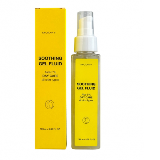 Заспокійливий денний гель-флюїд для проблемної шкіри MODAY Anti-Acne Soothing day Gel Fluid 100 мл, фото 1