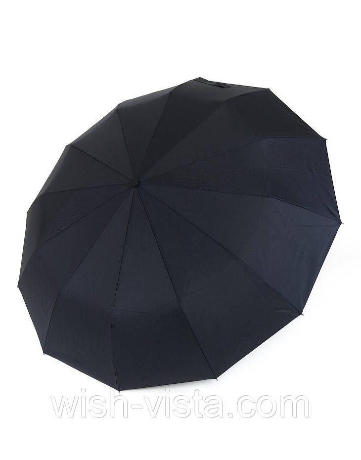 Парасолька автомат унісекс пряма ручка Parachase No3260 на 12 спиць Чорна, фото 1