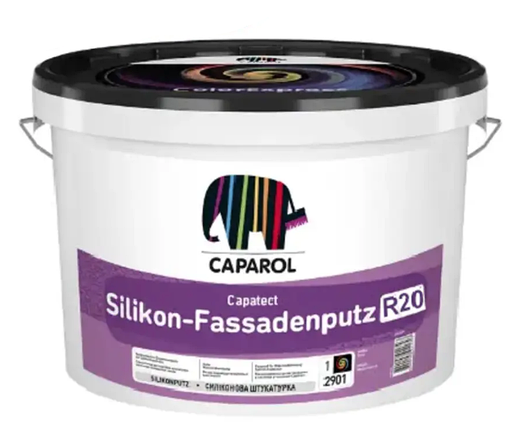 Штукатурка декоративна для стін Silikon-Fassadenputz K20 Weiß (біла) 25 кг, фото 1