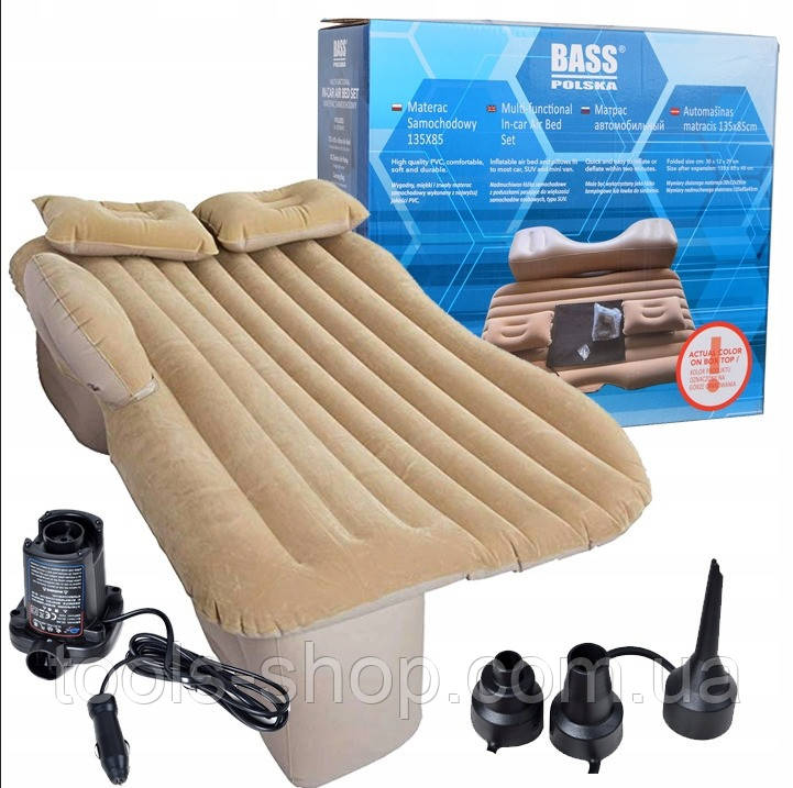 Надувний автомобільний матрац Bass Polska 4195-B 135 х 80 см, фото 1
