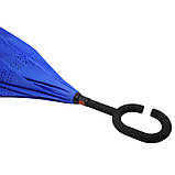 Жіноча парасолька навпаки No Brand Up-Brella Синя, фото 4