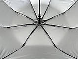 Жіноча однотонна парасолька напівавтомат від TNEBEST зі сріблястим покриттям зсередини фіолетовий 0614-4, фото 5